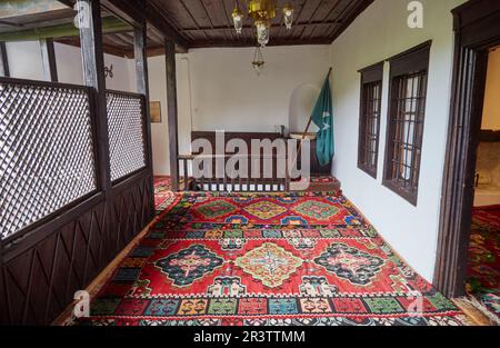 The Blagaj Dervish Tekke, located near Mostar, was established in the 15th century by the Bektashi order Stock Photo