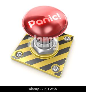 Panic! button Stock Photo
