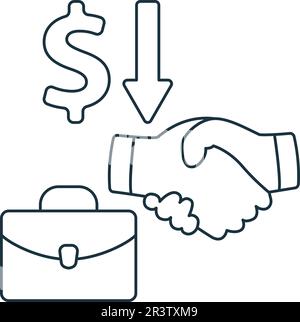 Business expenses icon. Monochrome simple sign from common tax collection. Business expenses icon for logo, templates, web design and infographics. Stock Vector