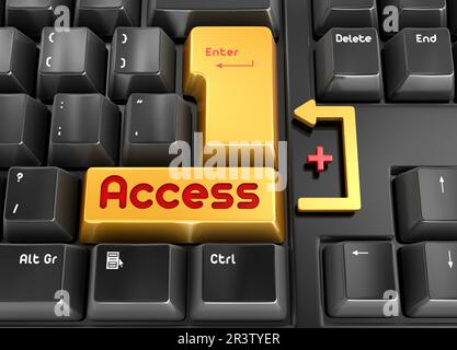 Access button Stock Photo