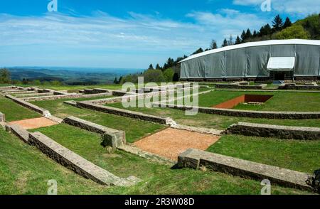 Saint Leger sous Beuvray Oppidum of Bibracte, capital of Eduens. Archaeological site on Mont Beuvray. Saone et Loire. Morvan. Bourgogne . France Stock Photo