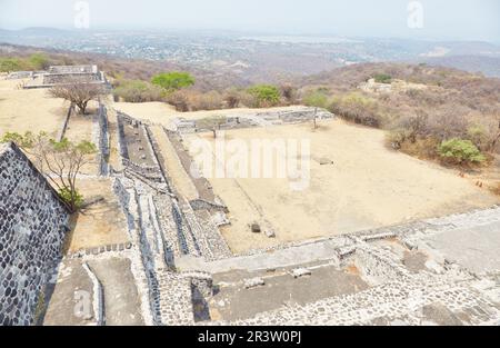 The ancient city of Xochicalco, Morelos is a rare example of a Mayan city in central Mexico Stock Photo