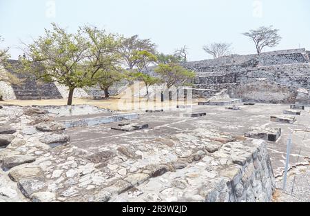 The ancient city of Xochicalco, Morelos is a rare example of a Mayan city in central Mexico Stock Photo