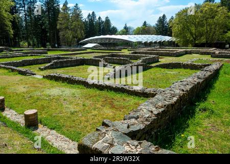 Saint Leger sous Beuvray Oppidum of Bibracte, capital of Eduens. Archaeological site on Mont Beuvray. Saone et Loire. Morvan. Bourgogne . France Stock Photo