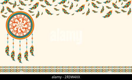 native american day background design Stock Vector
