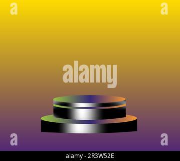 3d background podium geometric platform, for advertising cosmetic products on the podium 3d. EPS10 vector. Stock Vector