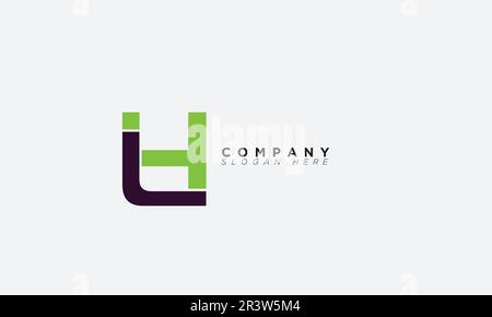 LH Alphabet letters Initials Monogram logo Stock Vector