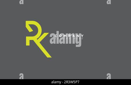 RK Alphabet letters Initials Monogram logo Stock Vector