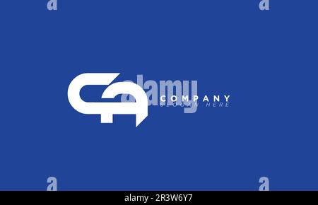 CA Alphabet letters Initials Monogram logo Stock Vector