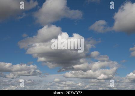 White clouds on blue sky Stock Photo