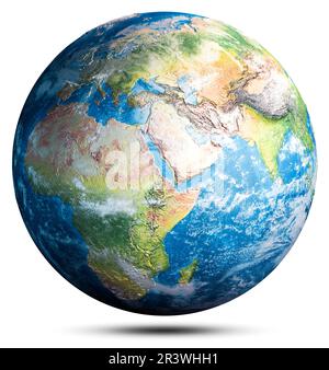 World Map Rendering 3d render of world map Stock Photo - Alamy
