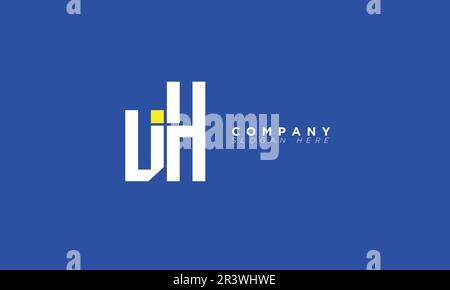 UH Alphabet letters Initials Monogram logo Stock Vector