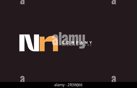 NN Alphabet letters Initials Monogram logo Stock Vector
