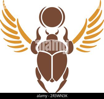 Beetle logo icon design illustration Stock Vector