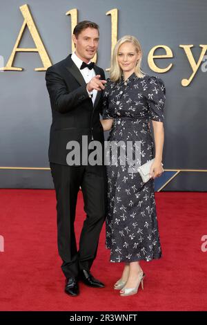 London, UK. 09th Sep, 2019. Max Brown and wife Annabelle Horsey attend the 'Downton Abbey' World Premiere at Cineworld Leicester Square in London. (Photo by Fred Duval/SOPA Images/Sipa USA) Credit: Sipa USA/Alamy Live News Stock Photo