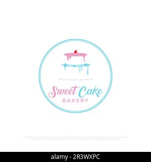sweet cupcake logo design vector,Bakery logo icon logo inspiration. can be used as symbols, brand identity, icons, or others Stock Vector