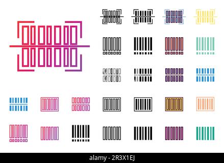 Barcode Icon Set Vector Illustration Stock Vector Image & Art - Alamy