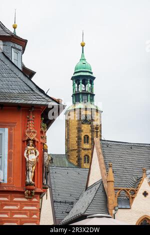 Goslar in the Harz mountains, Lower Saxony, Germany. Old Town of Goslar, UNESCO World Heritage Site. Stock Photo