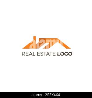 Real Estate Logo simple and clean design Stock Vector