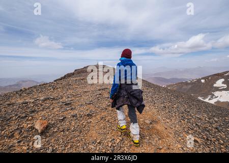 Ighil M'Goun, 4,071 meters, Atlas mountain range, morocco, africa. Stock Photo