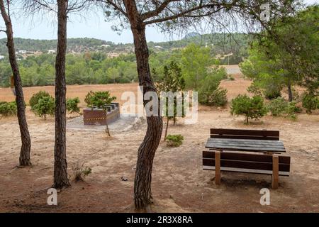 area recreativa Sa Talaia, San Antonio de Portmany, Ibiza, balearic islands, Spain. Stock Photo