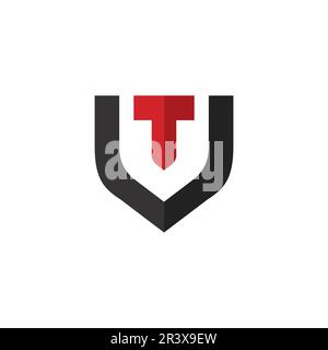 VT Logo Simple Design suitable for all business logo Stock Vector