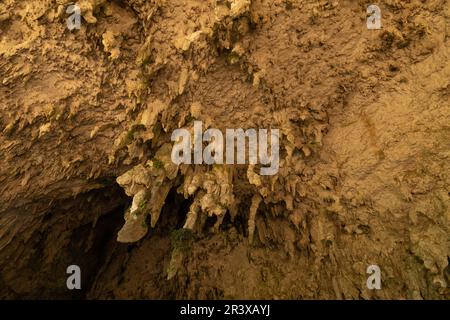 Hobbit Cave or Liang Bua cave, or rats cave, on the island of Flores, West Nusa Tenggara, Indonesia Stock Photo