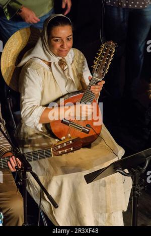 muestra de indumentaria tradicional mallorquina de los siglos XVII a XX, teatro Mar i Terra, Palma, Mallorca, islas baleares, Spain. Stock Photo