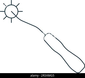 Tracing wheel icon. Monochrome simple sign from construction instruments collection. Tracing wheel icon for logo, templates, web design and Stock Vector