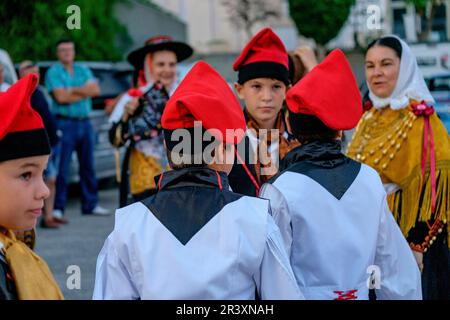 ball pagès, tipica danza ibicenca, Portinax, Ibiza, balearic islands, Spain. Stock Photo