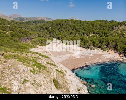 Cala Matzoc, Arta, Mallorca, Balearic Islands, Spain. Stock Photo