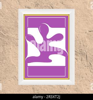 Layout of an abstract painting. Template for print, banner, poster and creative design. Fashionable art of painting for interior design and creative i Stock Vector