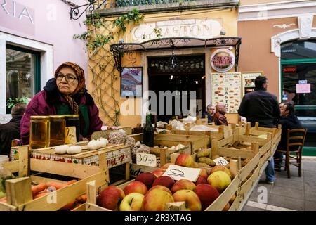 mercado urbano, Rovinj,peninsula de Istria, Croacia, europa. Stock Photo