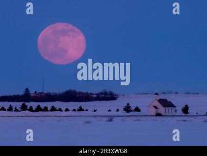 Prairie Winter Scenes Stock Photo