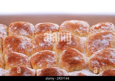 typical czech cake with plum jam as nice food background Stock Photo