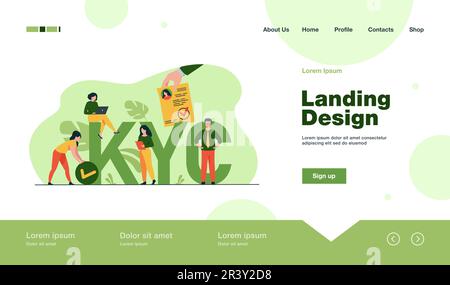 Know your customer concept Stock Vector