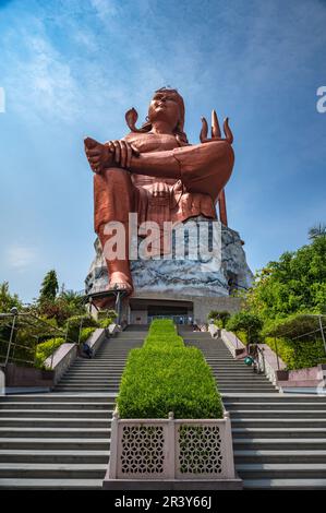 The Statue of Belief  is a statue of the Hindu God Shiva constructed at Nathdwara in Rajasthan, India. Stock Photo