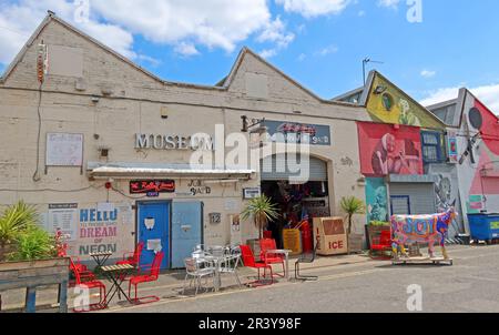 Gods Own Junkyard, neon lighting and advertising museum, Unit 12, Ravenswood Industrial Estate, Shernhall St, London, England, UK,  E17 9HQ Stock Photo