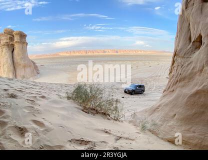 Al-Ula is the capital of the governorate of the same name that is part of Madinah Province in Saudi Arabia, it is considered one of the best-preserved Stock Photo