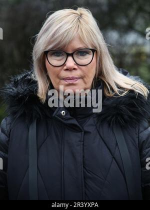 Mayor Simone Borris (independent) at event on day of remembrance at Magda memorial Magdeburg 2023 Stock Photo