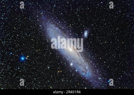 Messier 31, the Andromeda Galaxy. Stock Photo