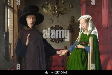 Full title: Jan van Eyck Artist: The Arnolfini Portrait Stock Photo