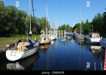 The West Pomeranian Sailing Route, Stepnica Stock Photo