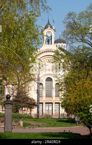 Central Sofia Market Hall is neoclassical architecture style building in downtown Sofia, Bulgaria, Eastern Europe, Balkans, EU Stock Photo