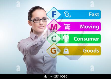 FMCG concept - fast moving consumer goods Stock Photo