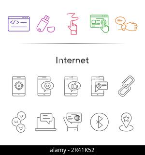 Internet icons Stock Vector