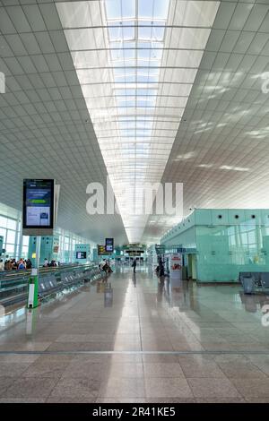 Barcelona Airport Terminal 1 in Spain Stock Photo