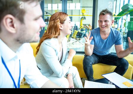 Industrial Robots Advice Stock Photo