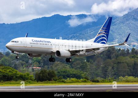 Copa Airlines Boeing 737-800 aircraft Medellin Rionegro Airport in Colombia Stock Photo