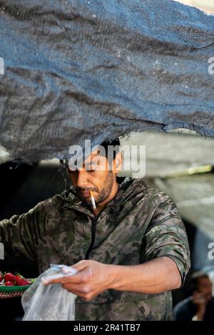 The Fruit Markets of Torrox Costa, 2023. Stock Photo